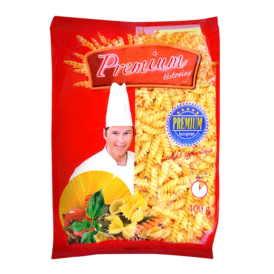 Těstoviny vřetena bezvaječná 400g Premium