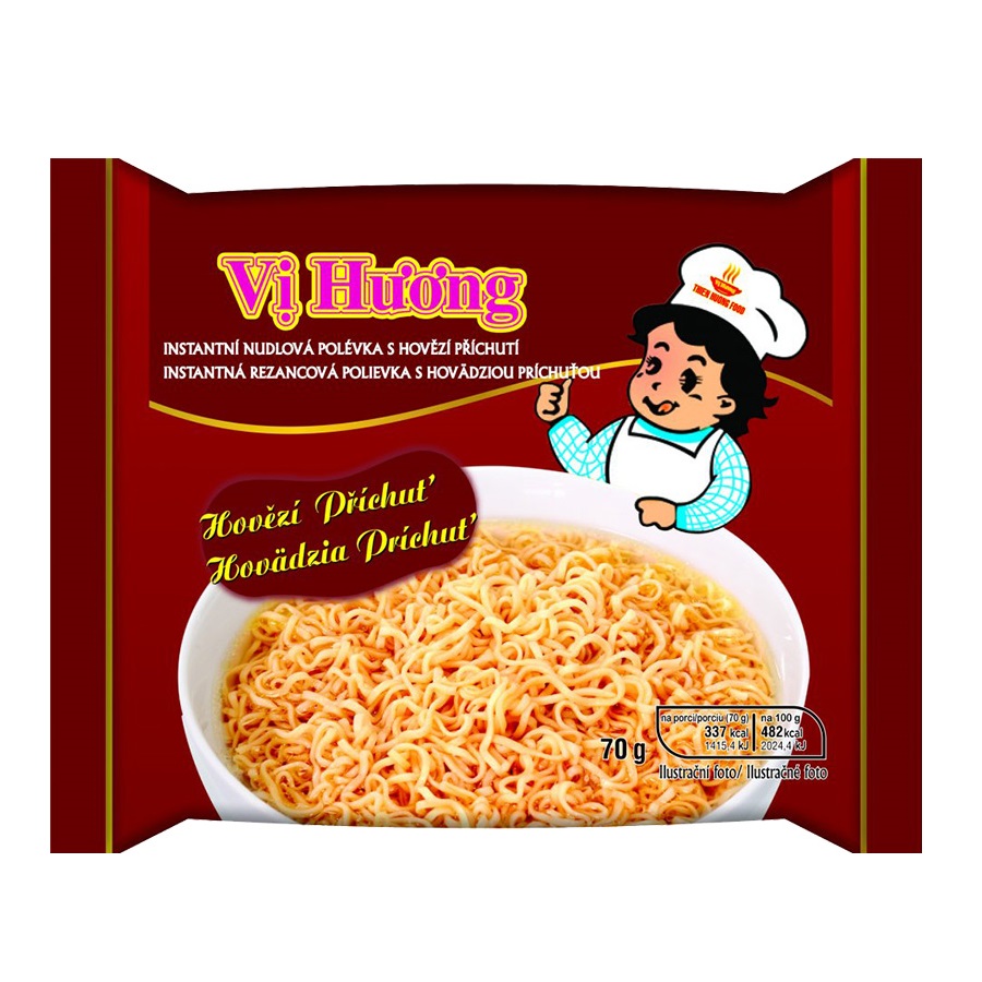Polévka instantní hovězí 70g Vi Huong