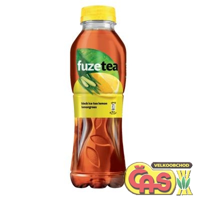 LEDOVÝ ČAJ FUZE TEA 0.5L ČERNÝ - CITRON + CITRONOVÁ TRÁVA PET