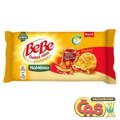 SUŠENKY BEBE DOBRÉ RÁNO NAMĚKKO PLNĚNÉ 50g JAHODOVÉ
